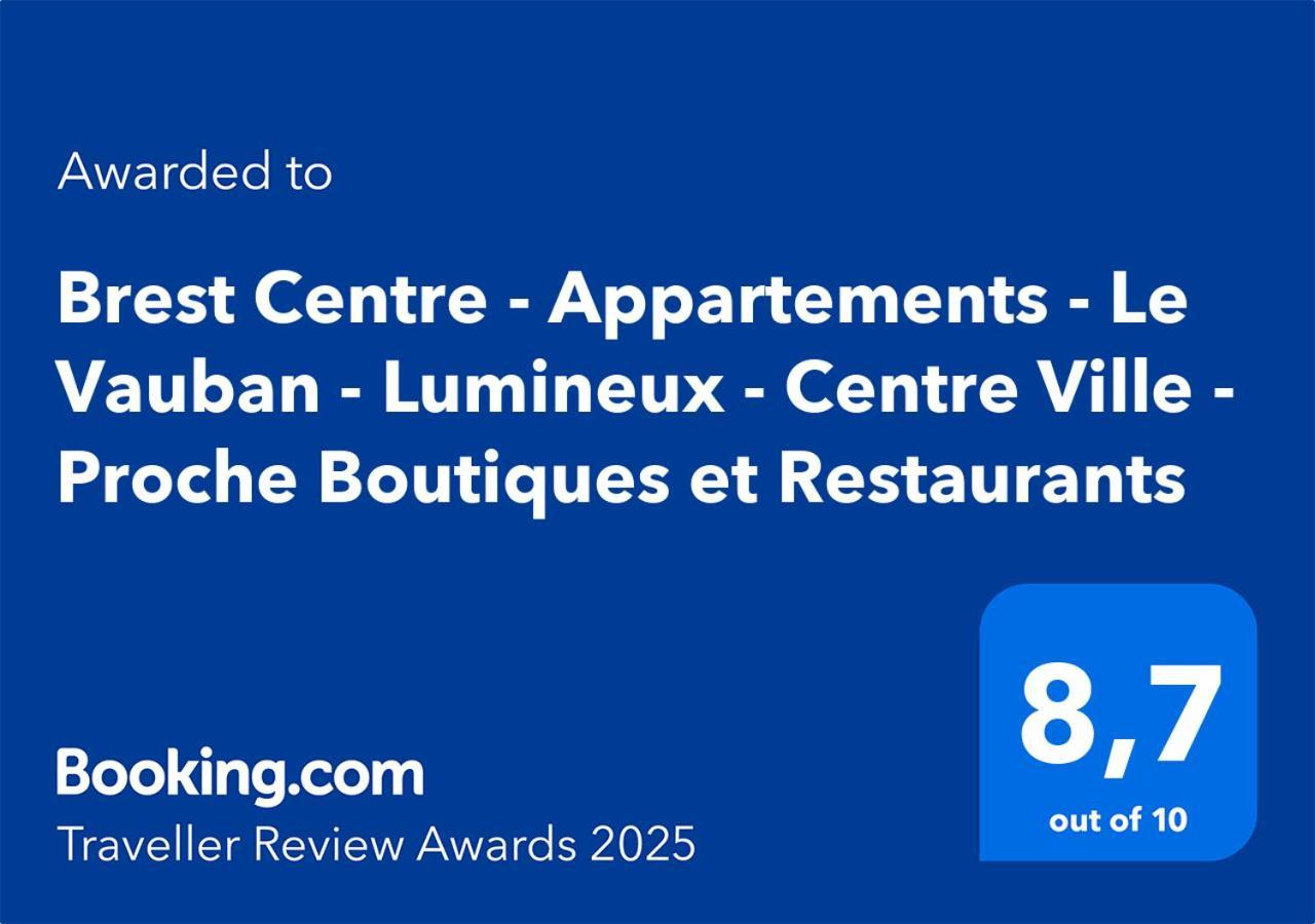 Brest Centre - Appartements - Le Vauban - Lumineux - Centre Ville - Proche Boutiques Et Restaurants Buitenkant foto